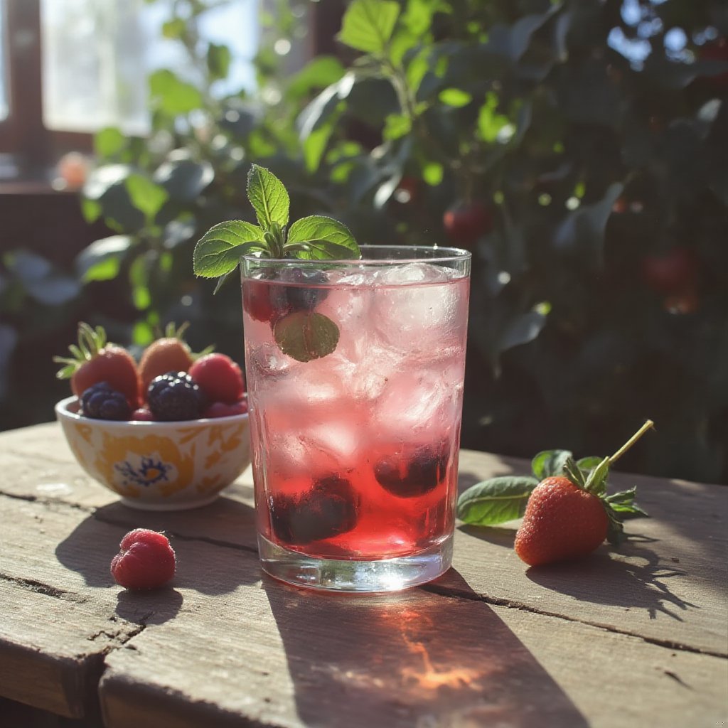 Berry Basil Spritzer